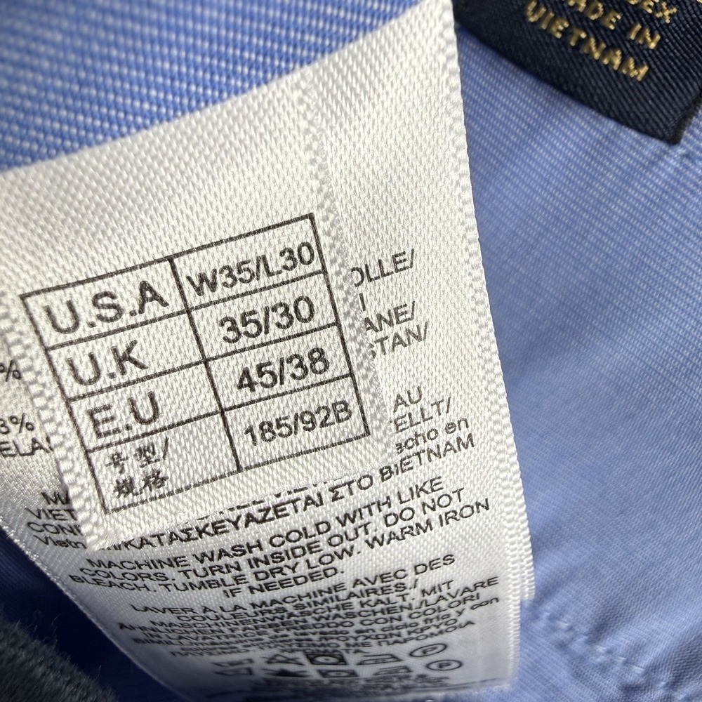 Brooks Bothers Light Weight Advantage Chino Stretch Elliot Fit Pants Men's 35x30 - Picture 7 of 11